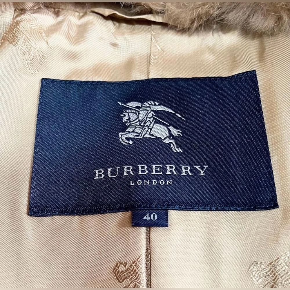 Burberry London Angora Blend Short Coat - Picture 6 of 7
